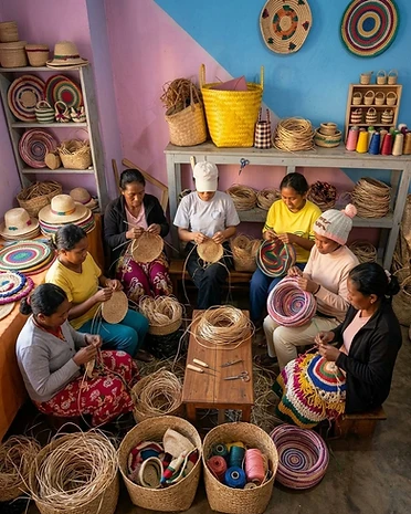 At the loom