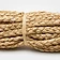Twisted raffia rope coil