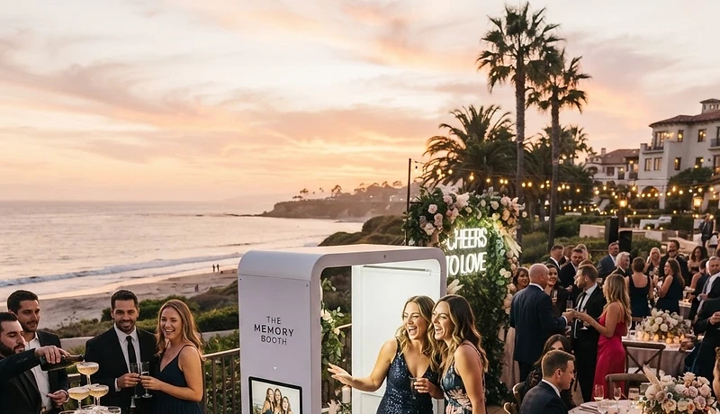 Selfie Station photo booth rental at a Orange County event