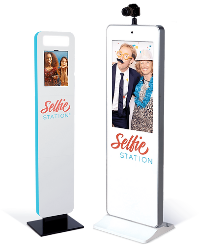 Selfie Station Pro and Mini photo booth kiosks