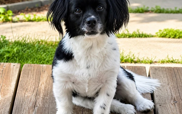 Pierre, a loyal senior dog settled into a foster home through Before the Bridge Senior K9 Rescue in Winnipeg