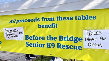 Before the Bridge Yard Sale Raises $2,454.50 for Dogs in Need