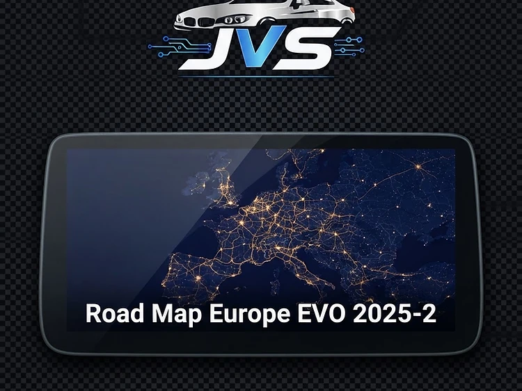 BMW Road Map Europe EVO 2025-2 — NBT EVO Map Update — JVS digital store