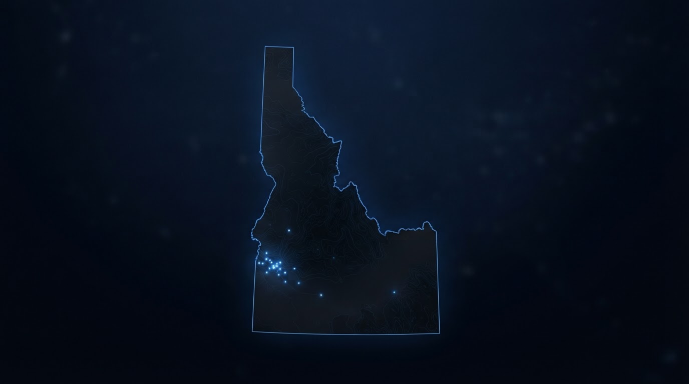 Map of the Treasure Valley, Idaho