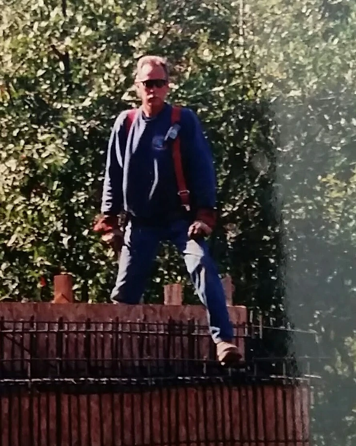 Dustin Armstrong on a reinforcing-steel job