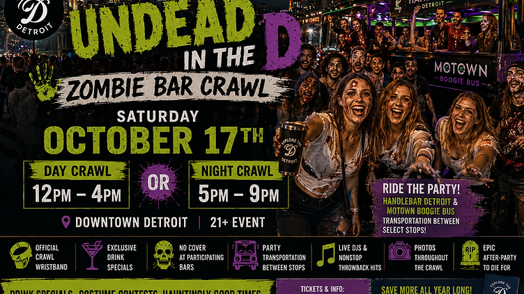 Undead in the D: Zombie Bar Crawl