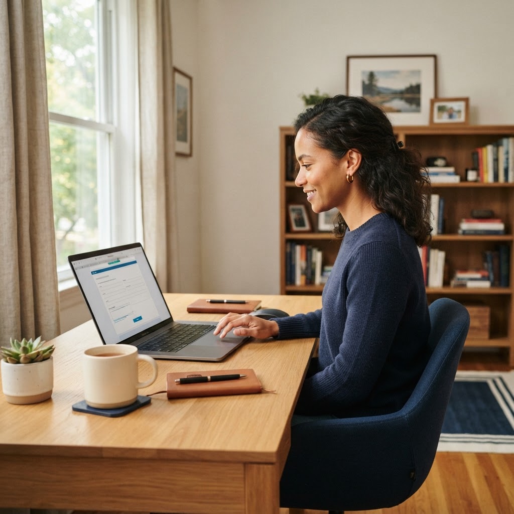 Private online eligibility check