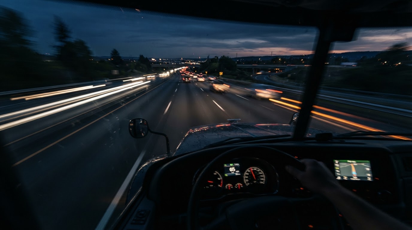 Open highway at dusk representing a smooth long-distance move