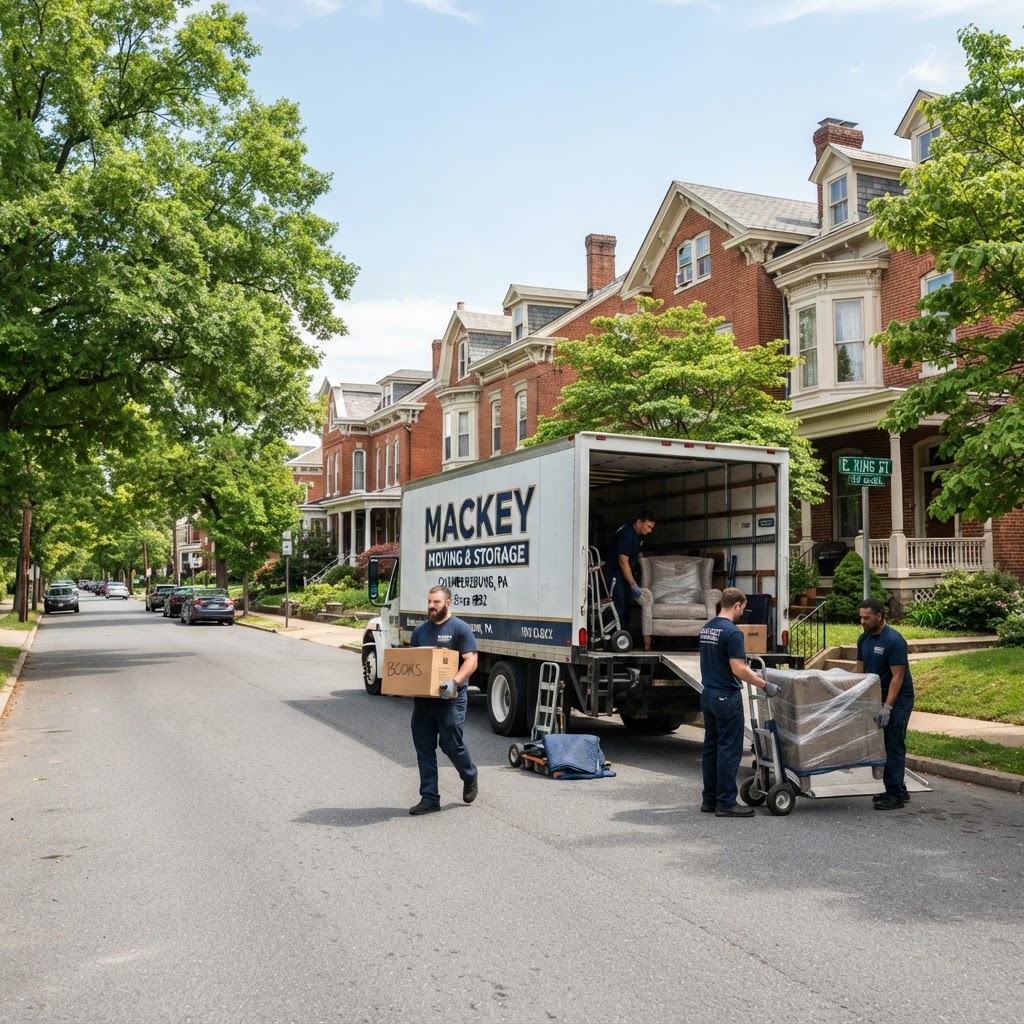Professional moving team working in Chambersburg PA