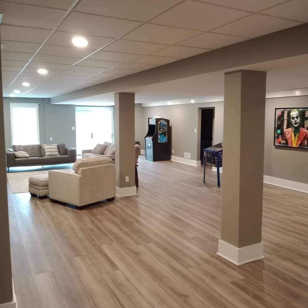 Luxury Vinyl Plank — Basement
