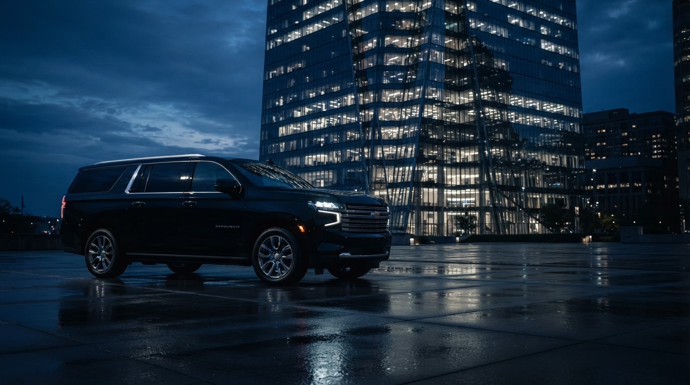 2026 Chevrolet Suburban Premier at twilight
