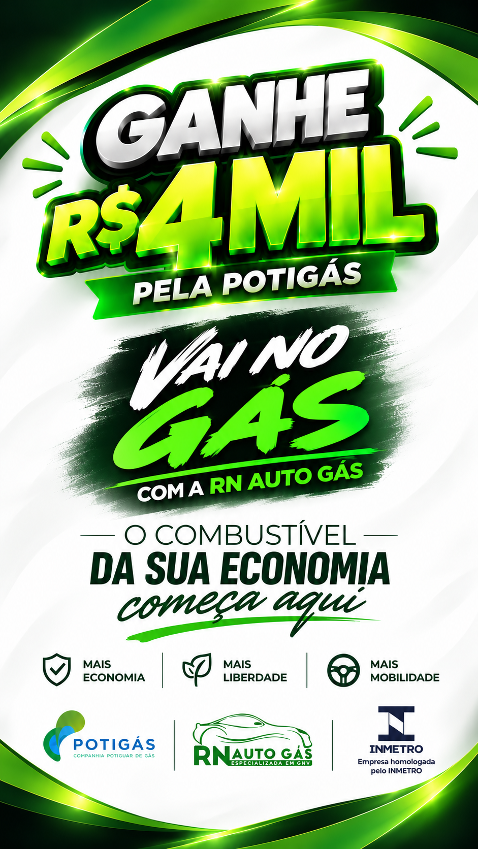 Campanha VAI NO GÁS — Ganhe R$ 4 mil pela Potigás com a RN Auto Gás
