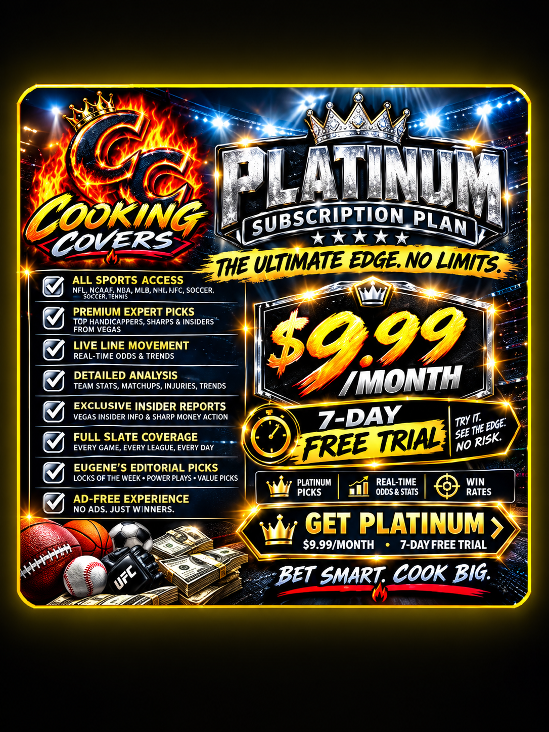 Cooking Covers Platinum promotional graphic