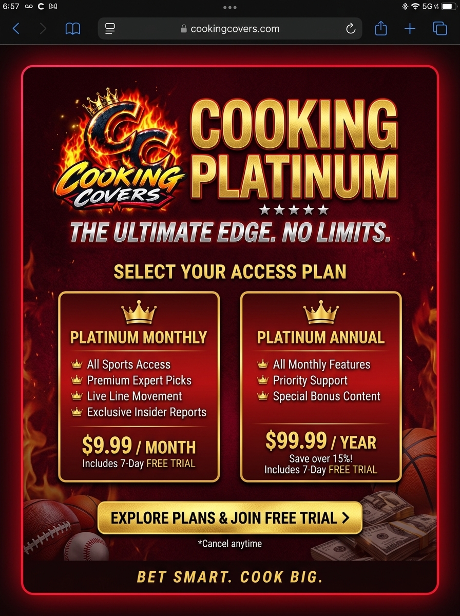 Cooking Platinum — The Ultimate Edge. No Limits.