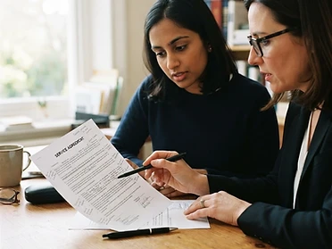 Revisão de contrato com cliente
