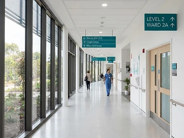 Corredor de hospital