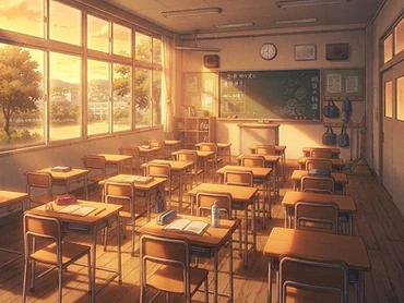 Sala de aula em anime