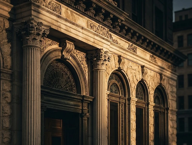 Heritage Exchange District bank facade