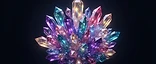 Prismatic crystal cluster