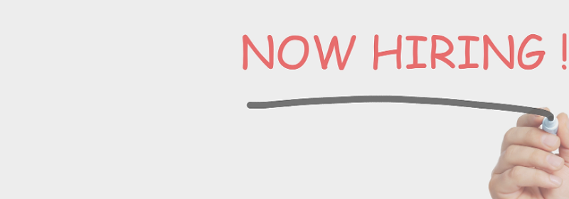 Now hiring message being written