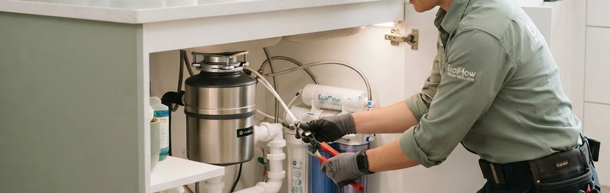 Verde Plumbing water-efficient installation with green plants