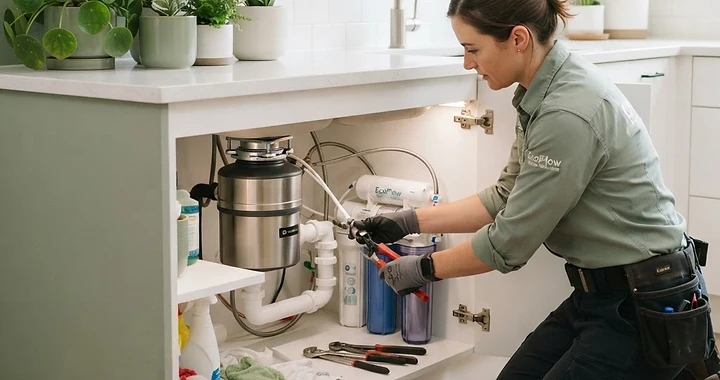 Verde Plumbing water-efficient installation with green plants
