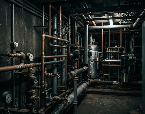 Ironclad Plumbing industrial pipework in a plant room