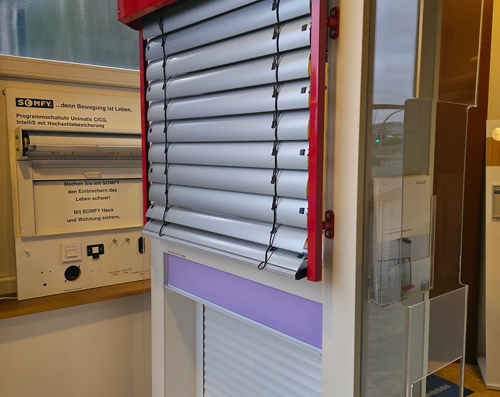 Bedienpanel und Motorsteuerung eines elektrischen Rollladens für ein Haus in Neukirchen-Vluyn