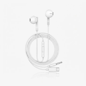 Faxite Trådbundna hörlurar (3.5mm/USB-C)