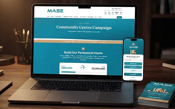 A community platform built for a growing mosque case study hero