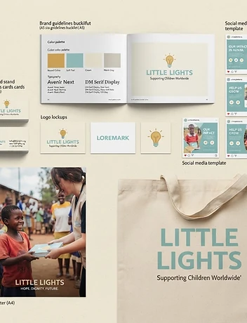 A brand identity built around dignity, not pity project artwork