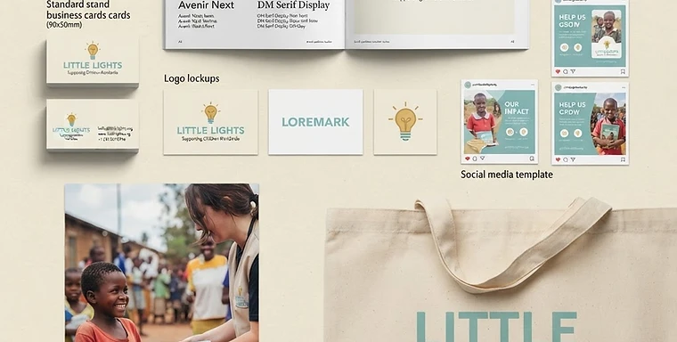 A brand identity built around dignity, not pity project artwork