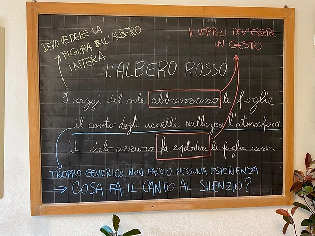 Lavagna — il lavoro analitico sul linguaggio
