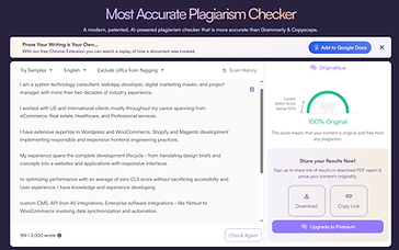 Plagiarism Free