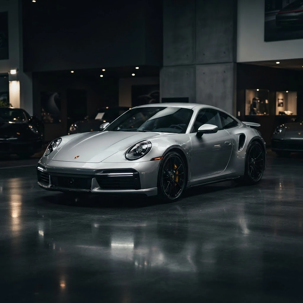 Porsche im Showroom