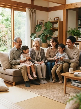 三世代で暮らす家族