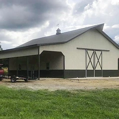 Beige Metal Barn
