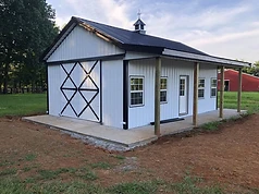White Barn with Cupola
