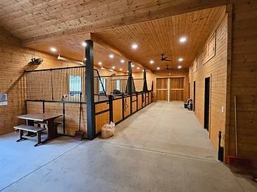 Custom Horse Barn Aisle