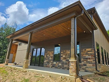 Stone & Wood Porch Detail