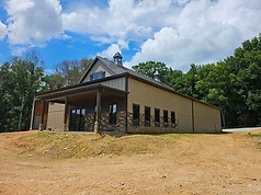 Post-Frame Barn with Cupolas