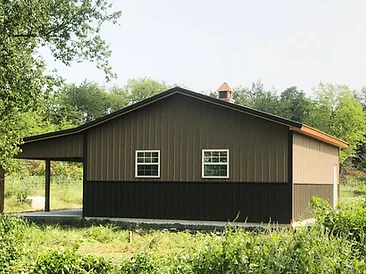 Brown Metal Barn