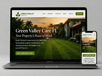 Green Valley Care FL website design by GreenSpace Web