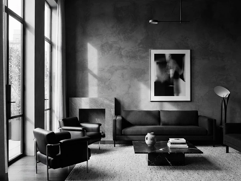 Luxury Venetian plaster interior by The DaVinci Touch