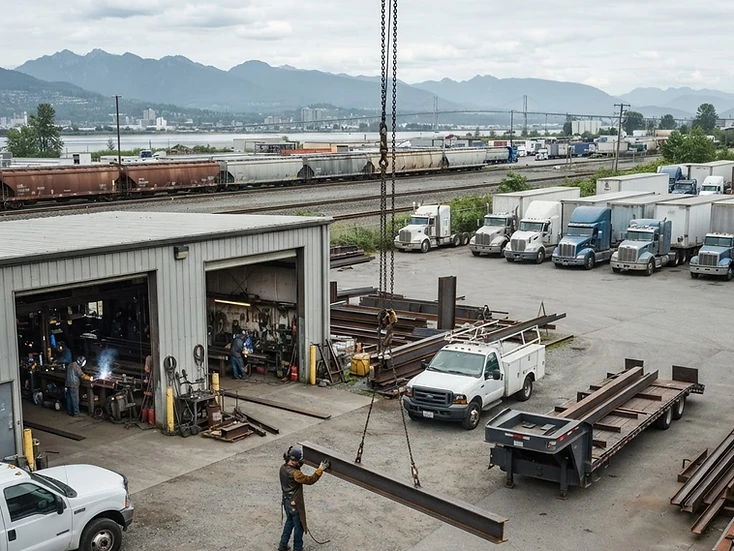 Industrial and service businesses in Port Coquitlam, BC