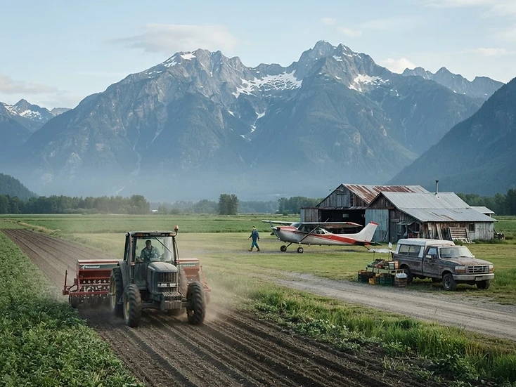 Market farms and aviation businesses in Pemberton, BC