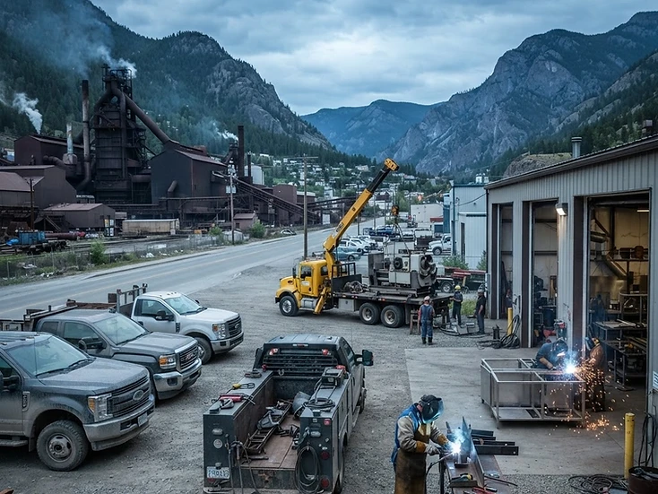 Smelter-city industrial services and trades in Trail, BC