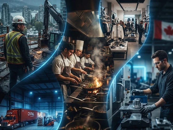 Editorial composition of Canadian businesses across multiple industries