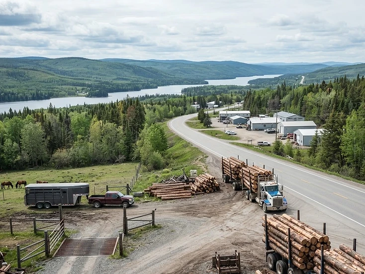 Forestry and plateau-ranch businesses in Burns Lake, BC