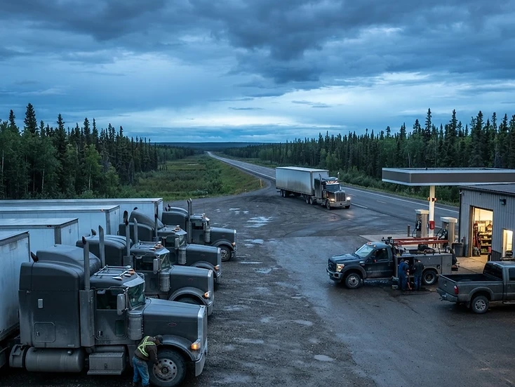 Alaska Highway transport and gas-country services in Fort Nelson, BC